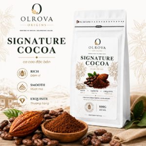 Bột cacao nguyên chất 100% không đường OLROVA Signature