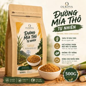 Đường mía thô tự nhiên OLROVA